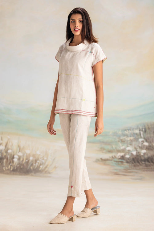 Over Lock Dove Co-ord Set