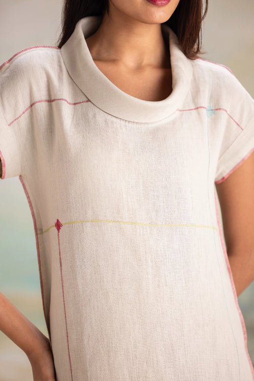 Over Lock Dove Dress