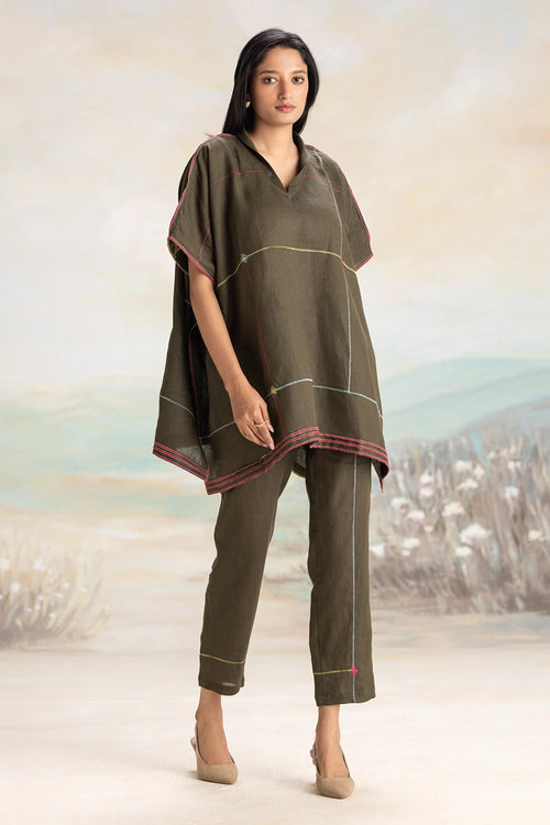 Over lock Square Co-ord Set