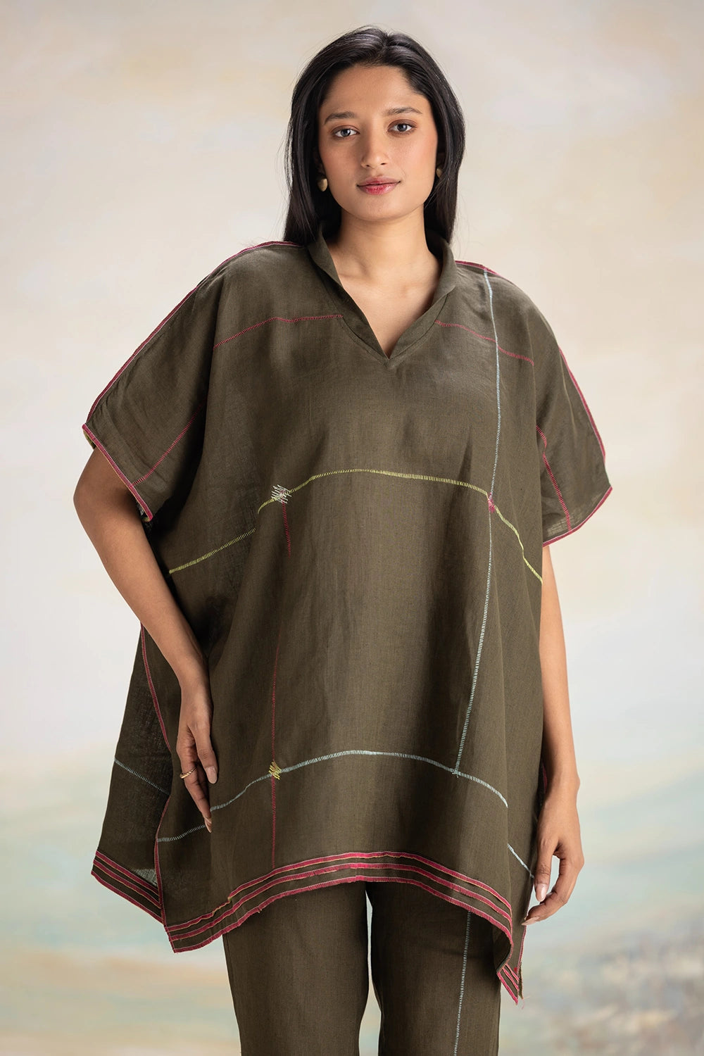 Over lock Square Co-Ord Set