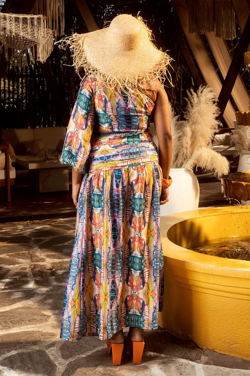 Abstracto maxi dress