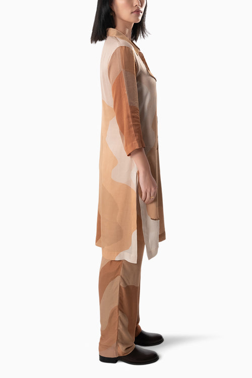Apricot Horizon Kurta Set