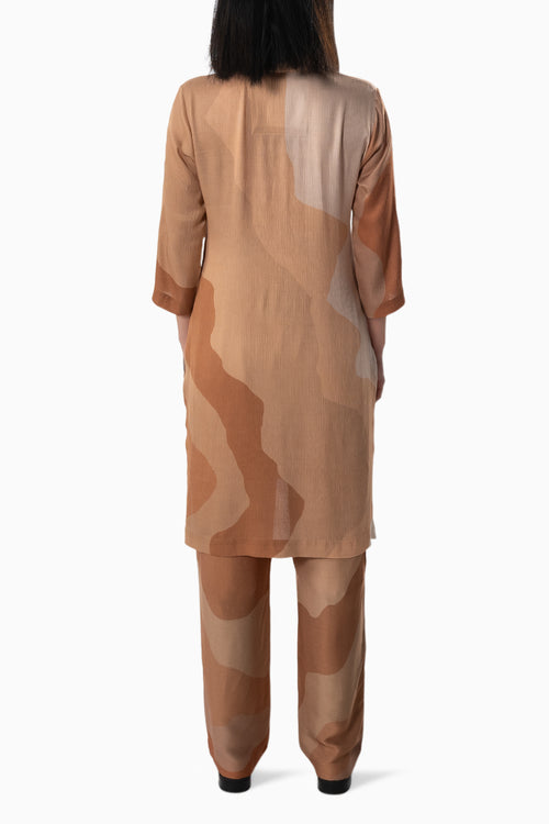 Apricot Horizon Kurta Set