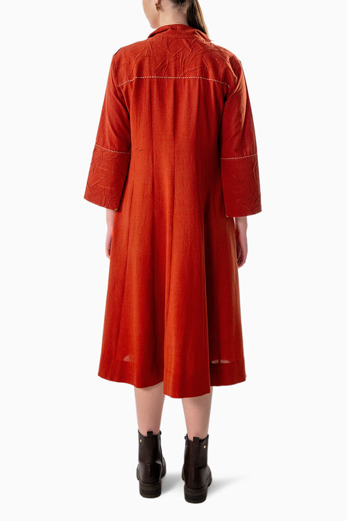 Crimson Bloom Dress