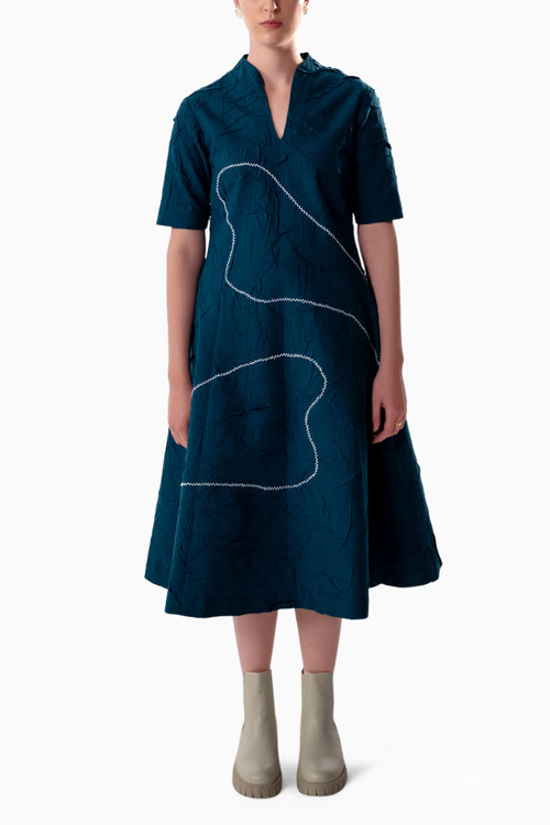 Sapphire Drift Dress