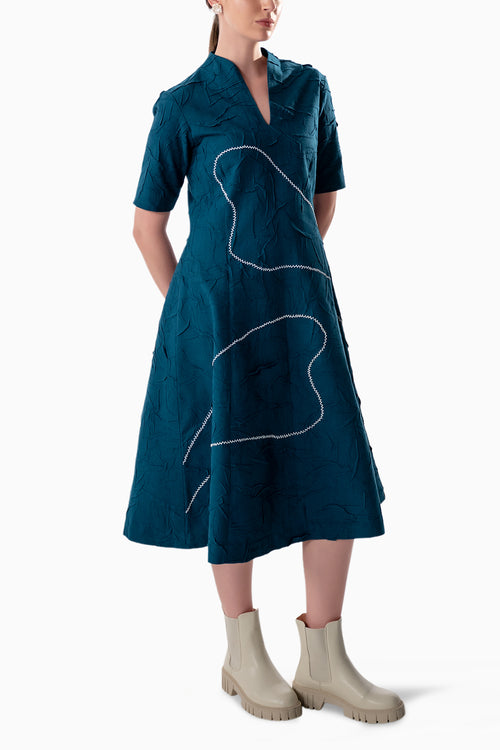 Sapphire Drift Dress