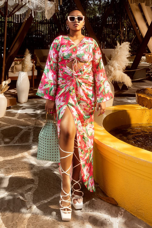 Laura cut maxi dress