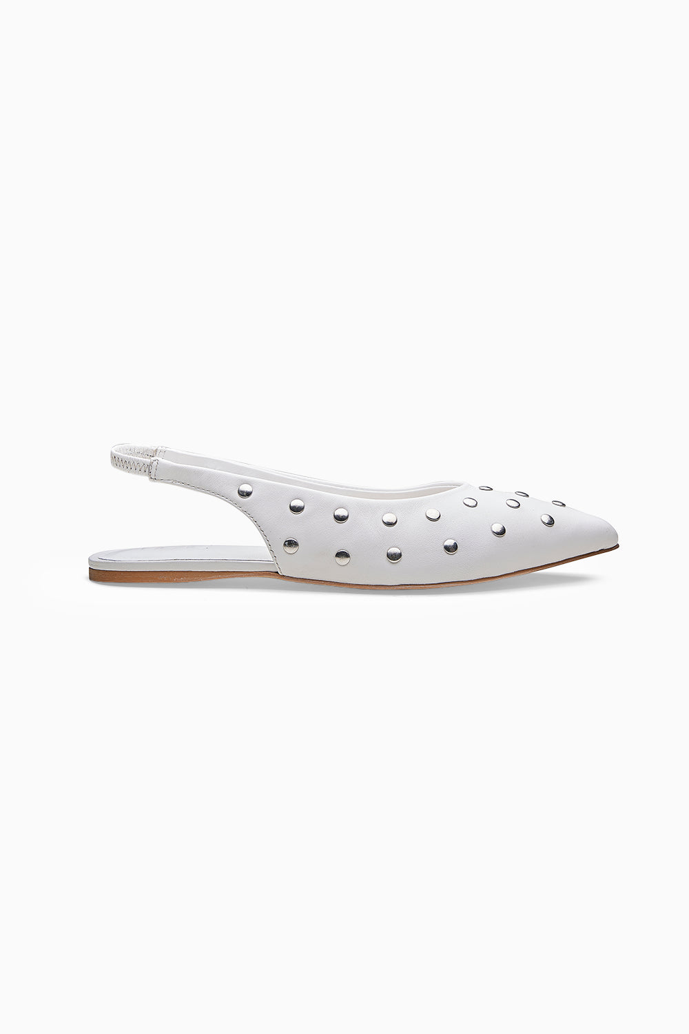 Paris White Ballerinas Flats