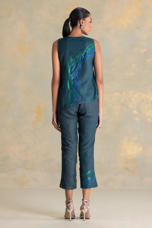 Peacock Veil Forest Celine Co-ord Set