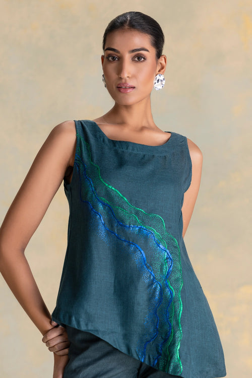 Peacock Veil Forest Celine Co-ord Set