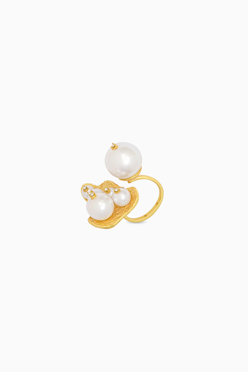 Pearl Diamond Ring