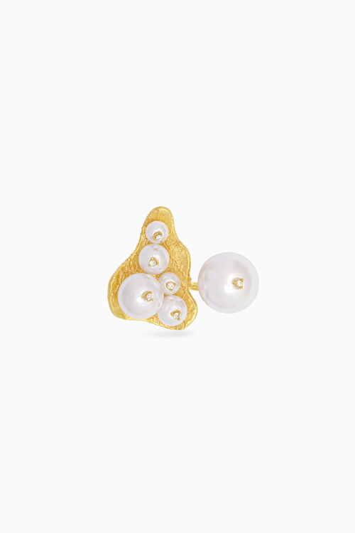 Pearl Diamond Ring