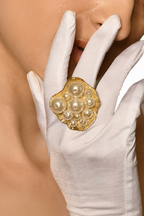 Round Pearl Ring