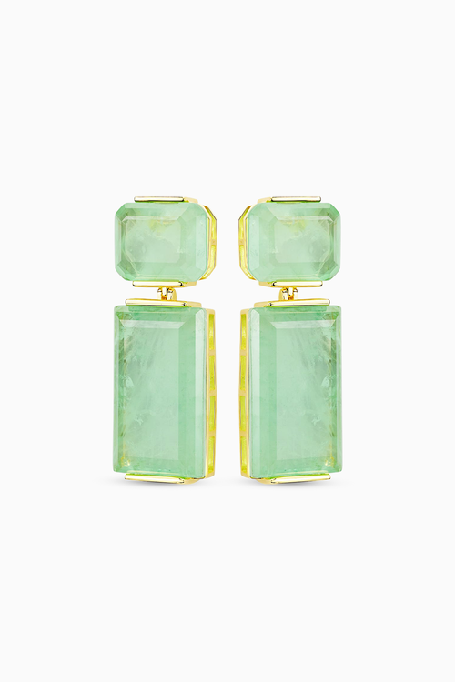 Geometric Prism Drop Earrings