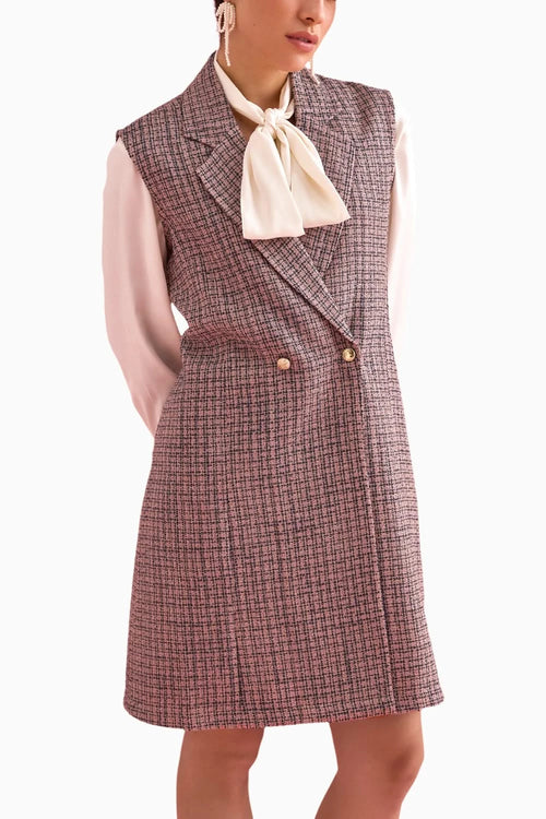 Champagne Blue Blazer Dress