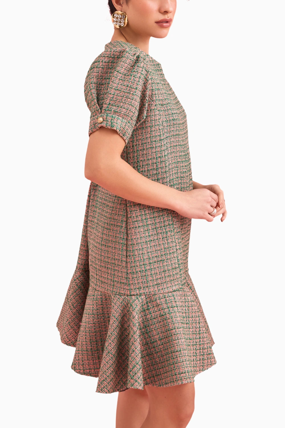 Chamapgne Green Dress