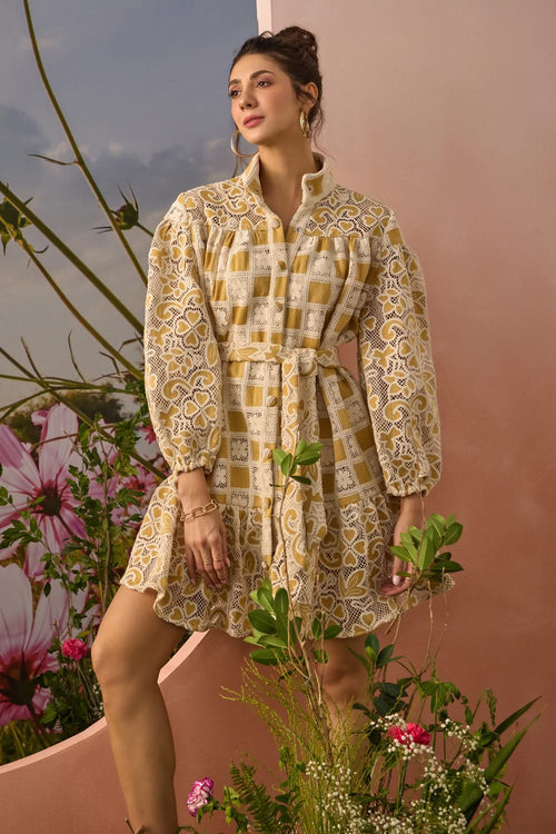 Yellow Ochre Whispers Dress