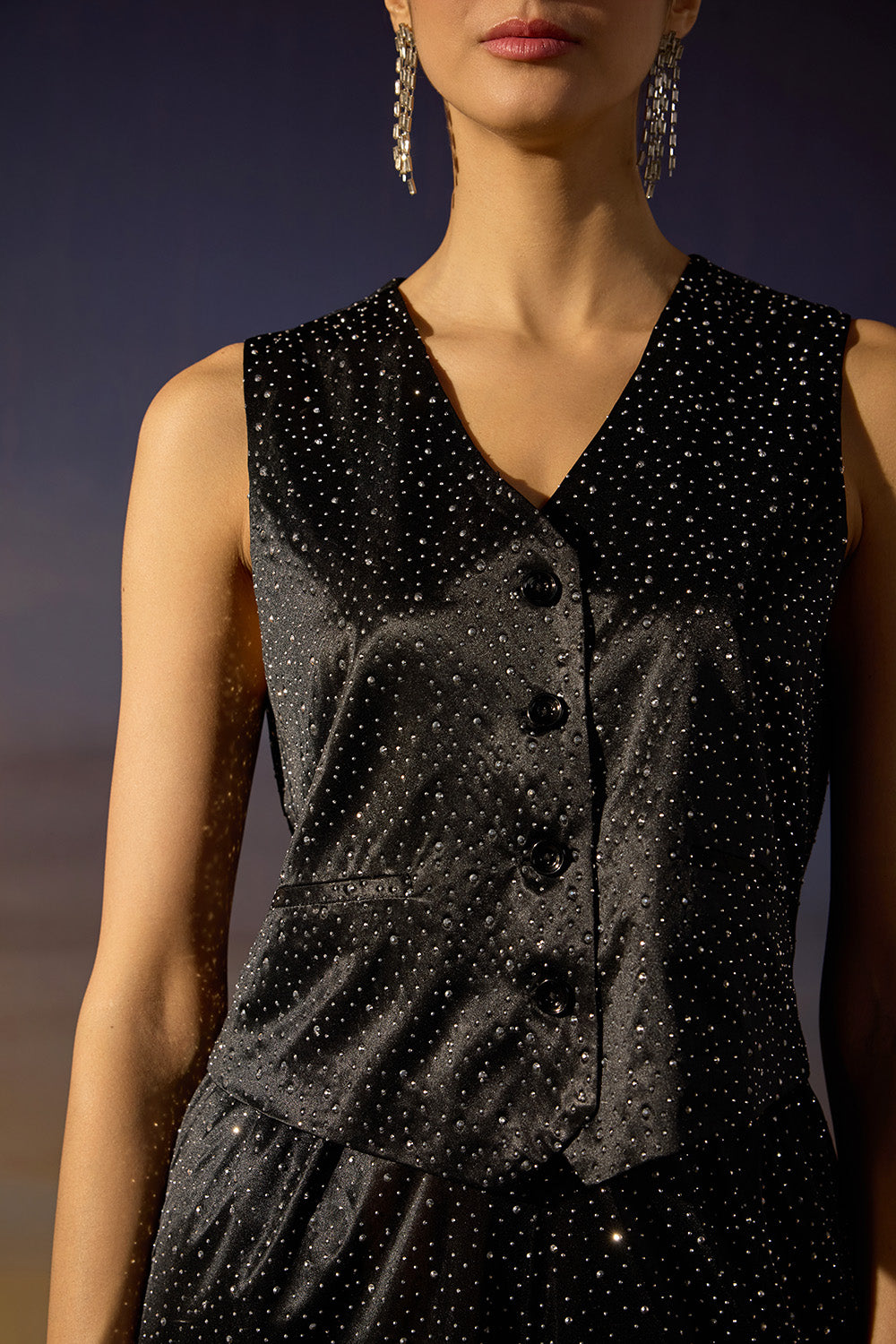 Star Night Vest Top