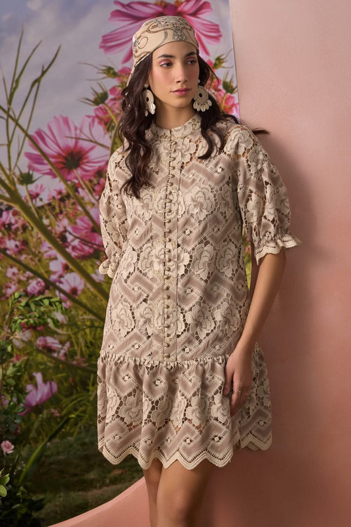 Tapestry Floral Lace Dress