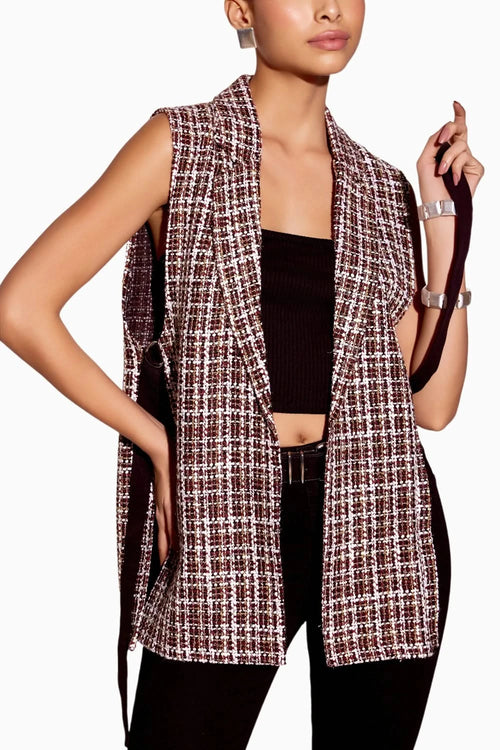 Red Wine Merino Waistcoat
