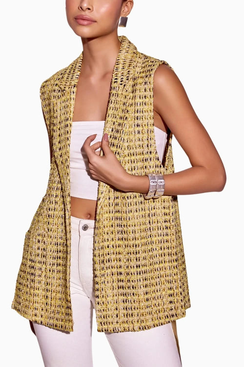 Gold Merino Waistcoat