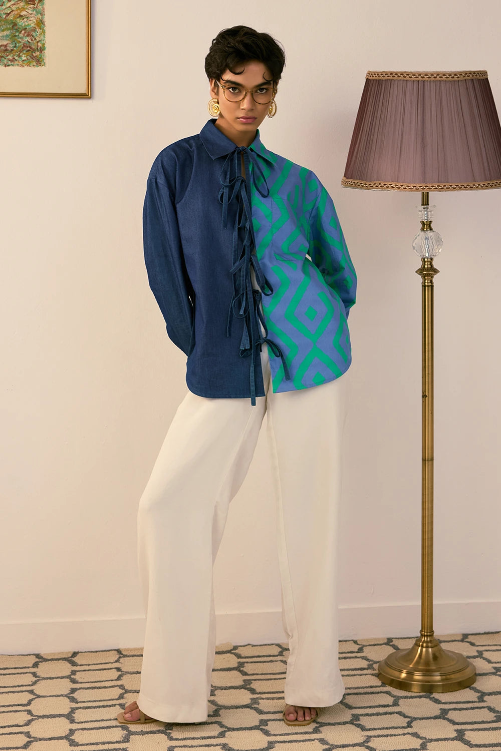 Lace-Up Statement Shirt