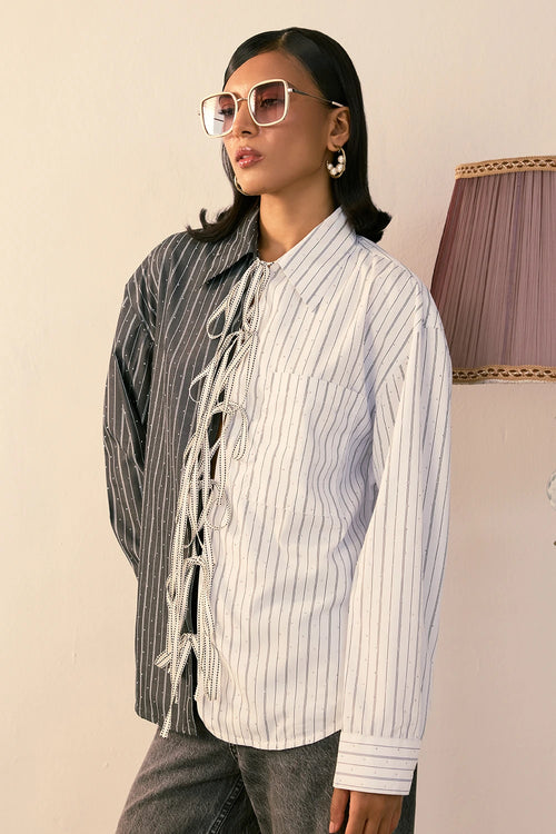 Yin-Yang Button-Up Shirt