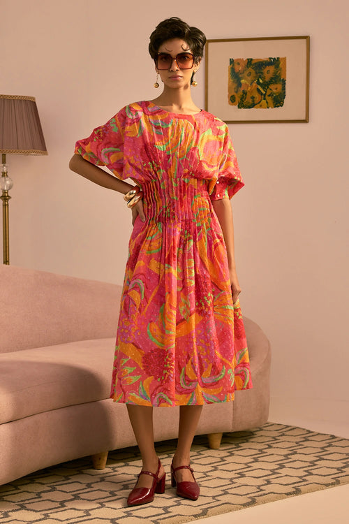 The Sunset Glow Midi Dres