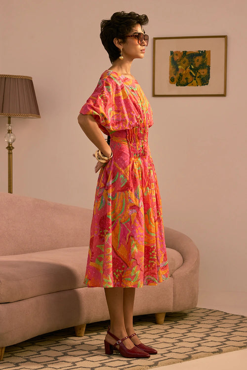 The Sunset Glow Midi Dres