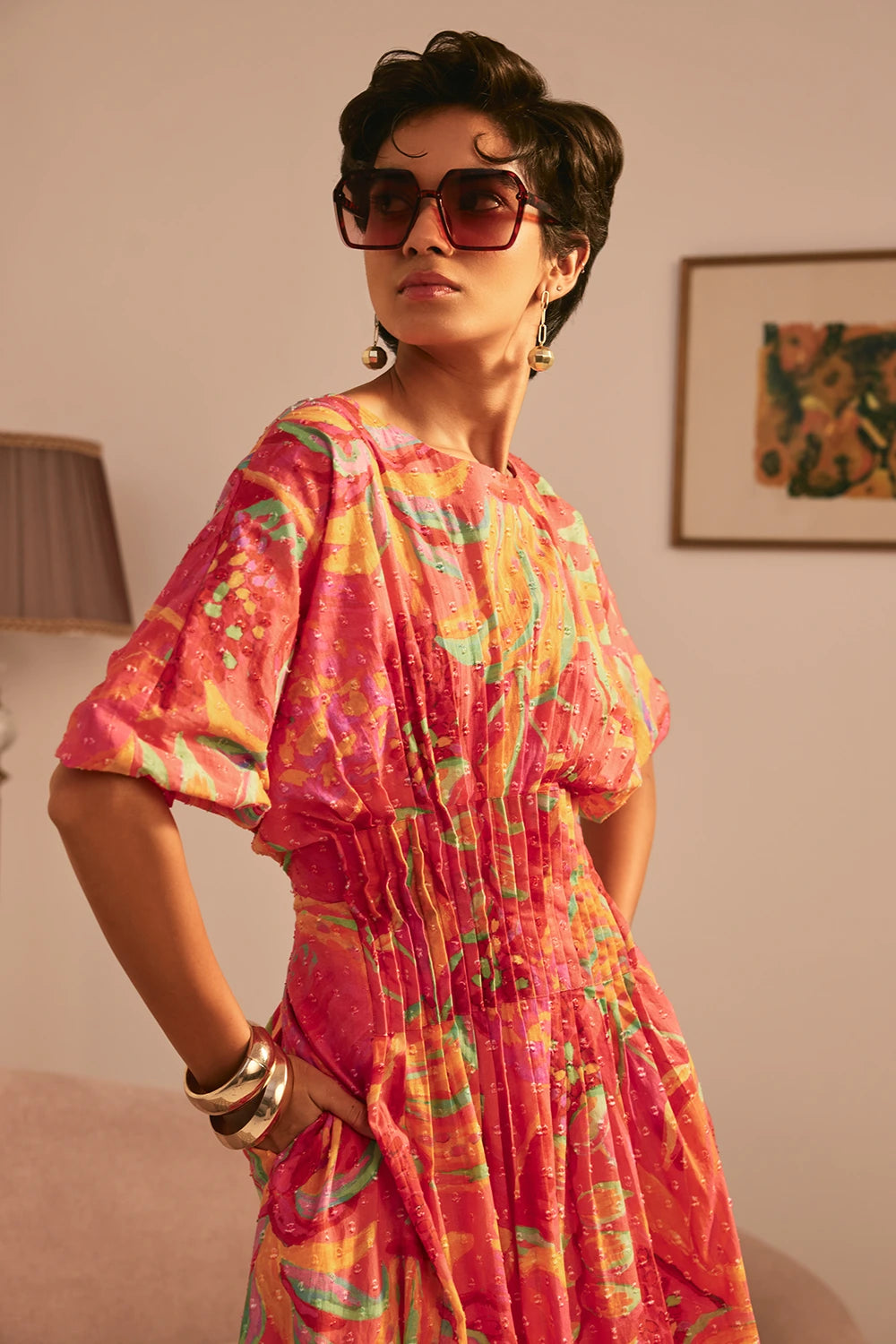 The Sunset Glow Midi Dres