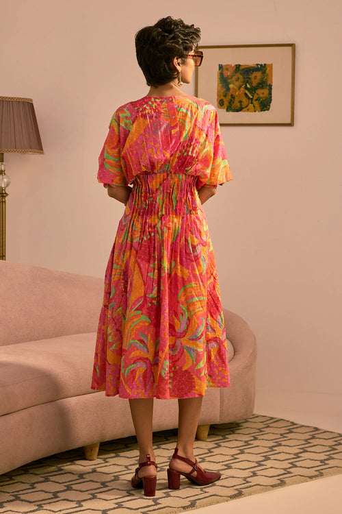 The Sunset Glow Midi Dres