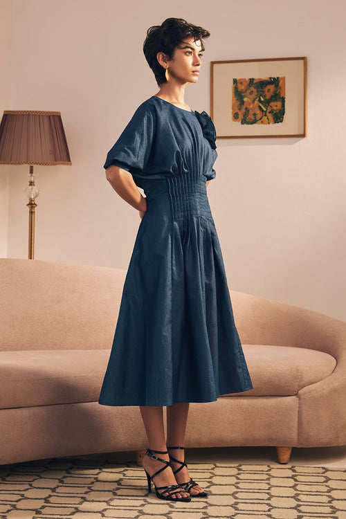 Blue Serenade Midi Dress