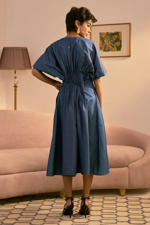 Blue Serenade Midi Dress