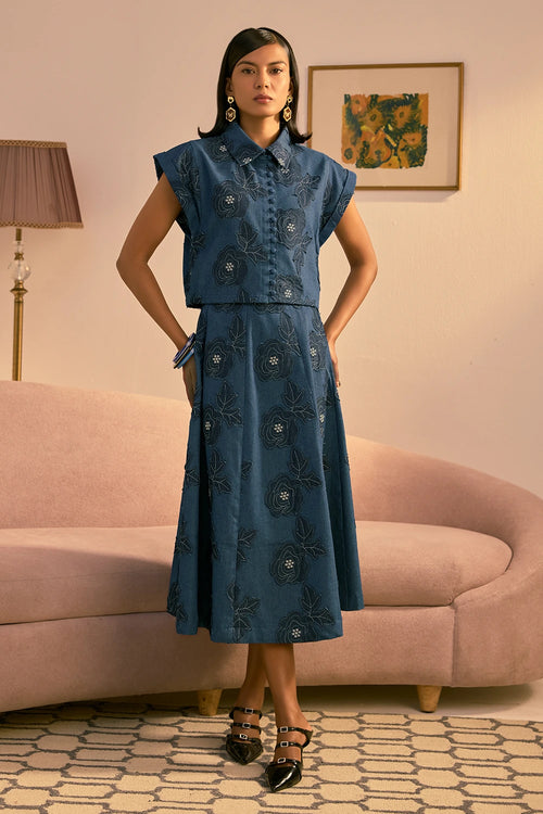 Floral Bloom Skirt Set