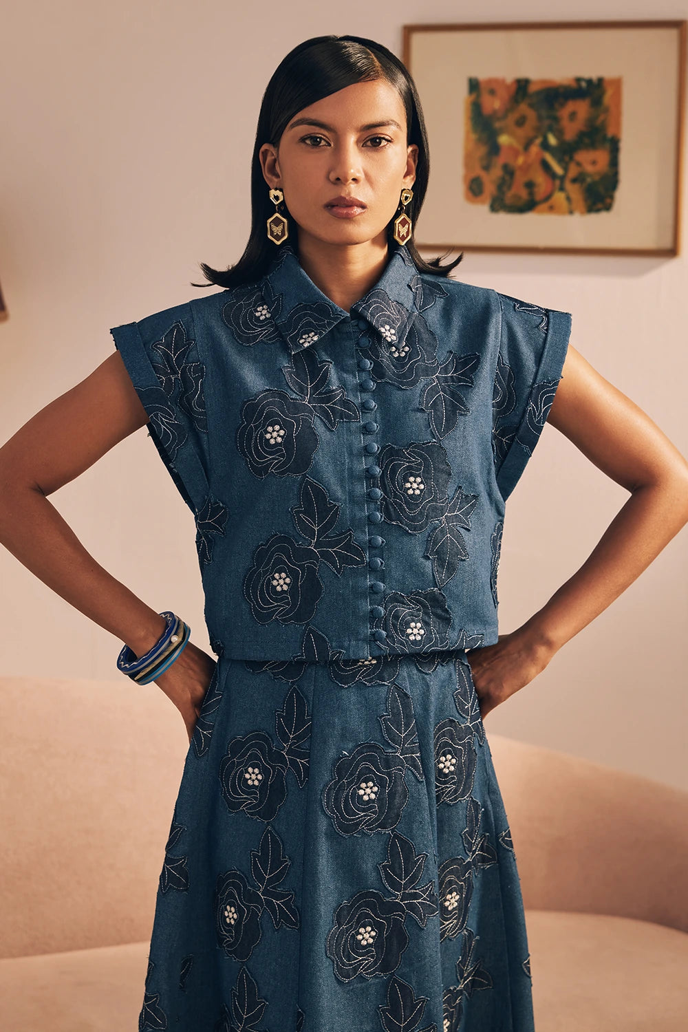 Floral Bloom Skirt Set