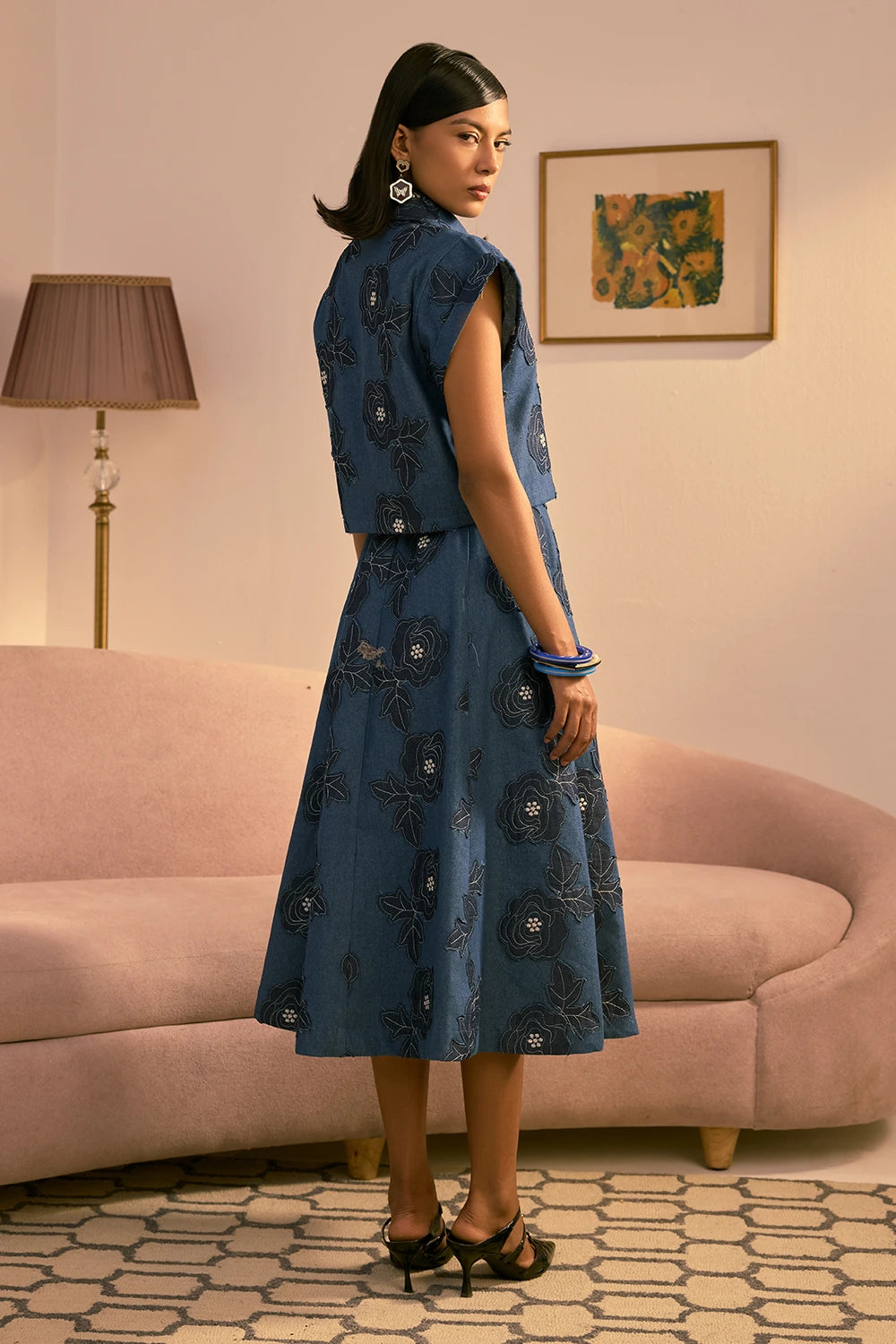 Floral Bloom Skirt Set