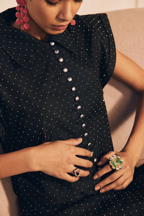 The Retro Dot And Flare Skirt Set