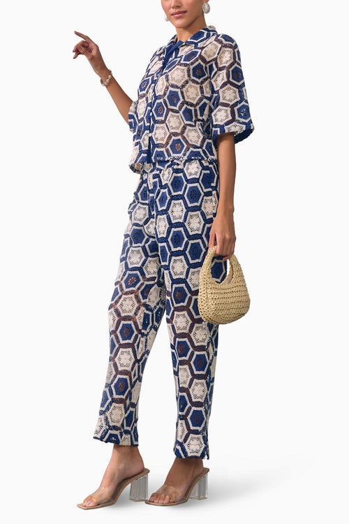 Navy Lace Symphony Co-ord Set