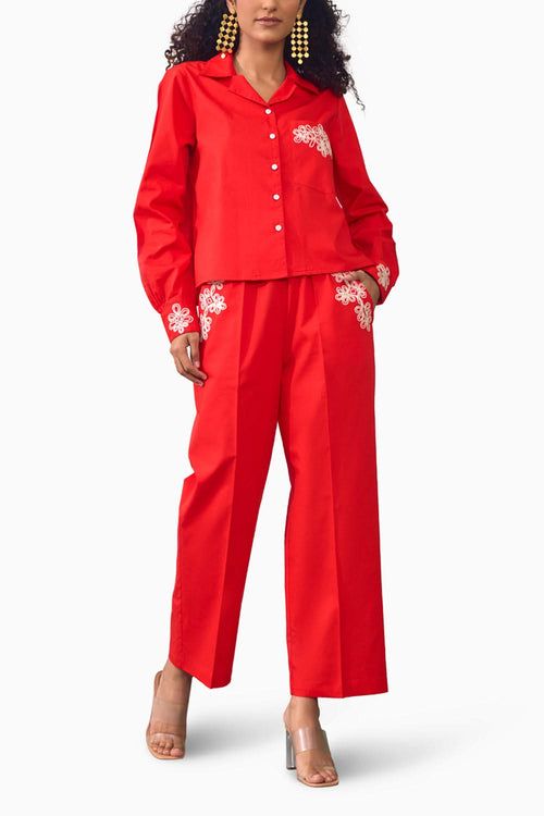 Ravishing Ruby Co-ord Set