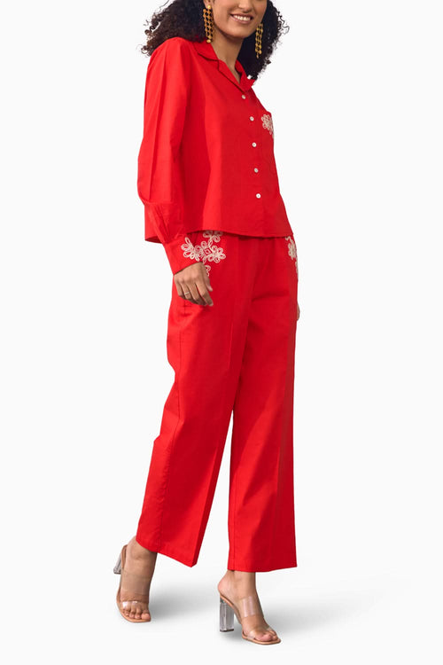 Ravishing Ruby Co-ord Set