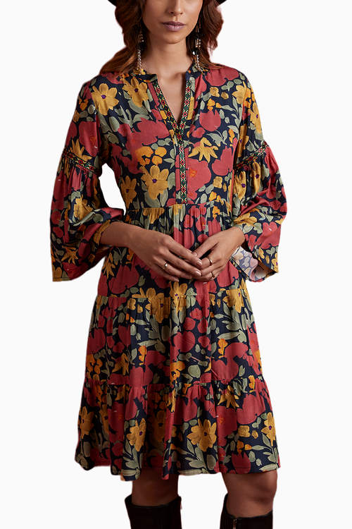 Midnight Blossoms Dress