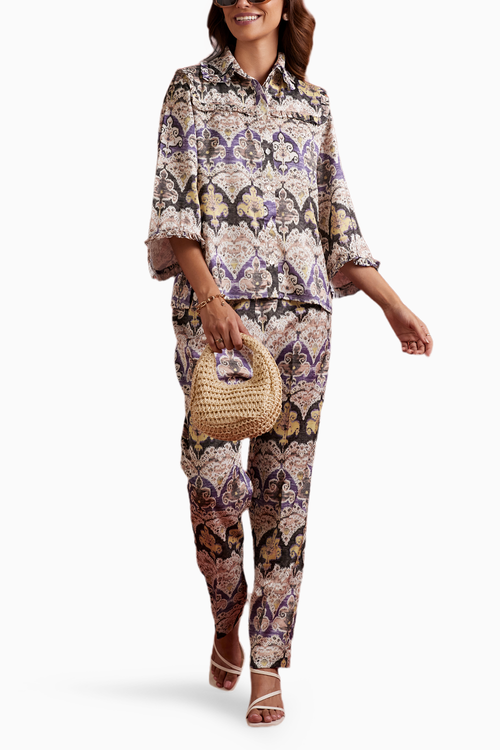 Posh Print Collar Co-ord Set