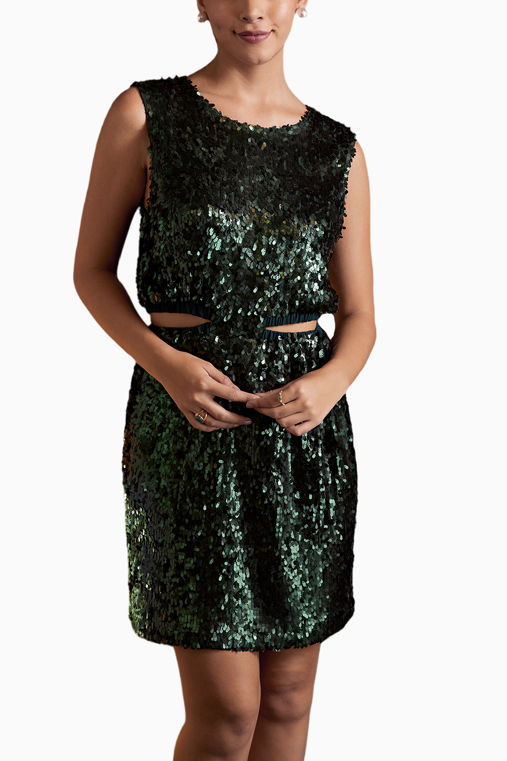 Glistening Jade Dress