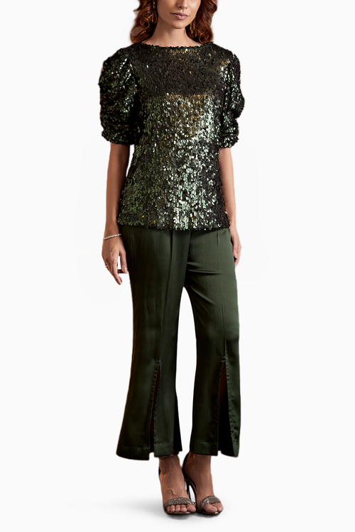 Glimmering Jade Top
