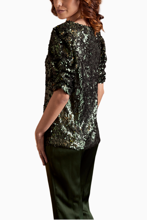 Glimmering Jade Top