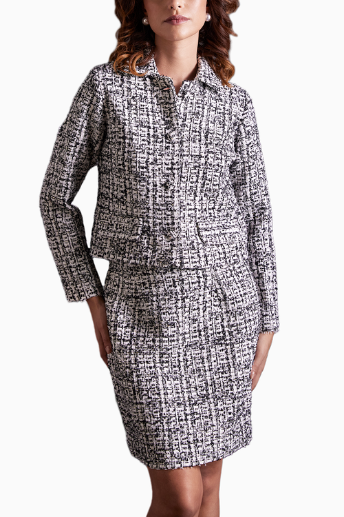 Classic Monochrome Tweed Set