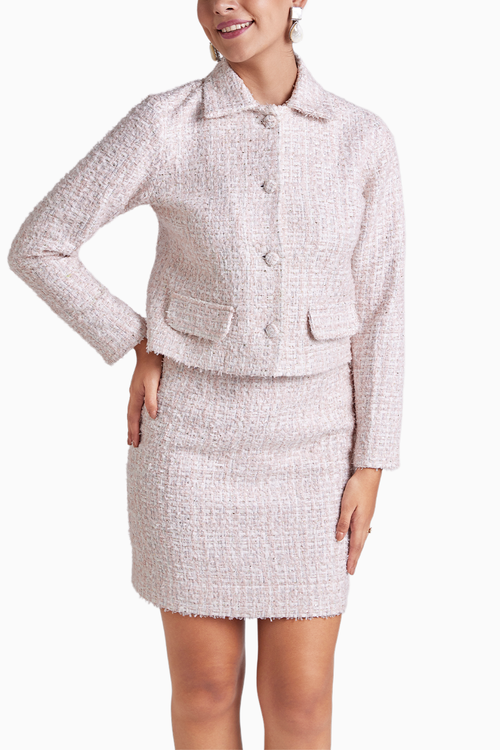 Blushing Boucle Coord Set