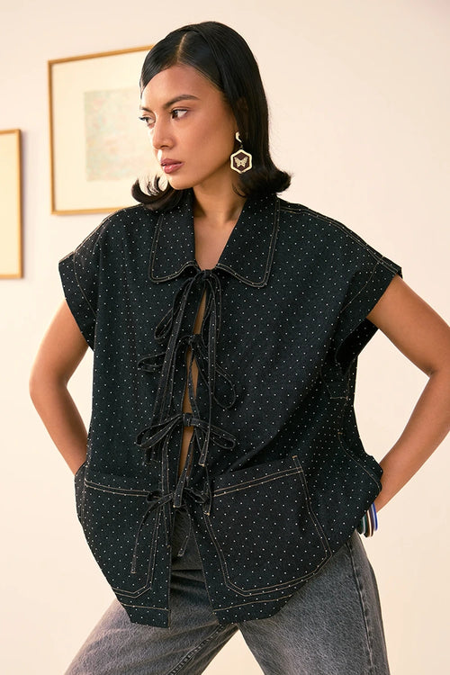 Midnight Utility Tie up Jacket