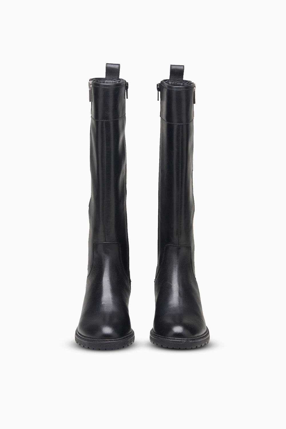 Plush Long Black Boot