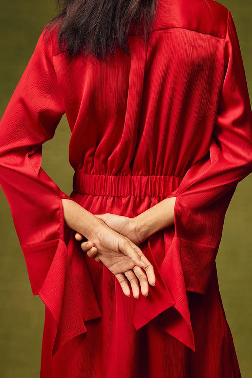 Roselle Glow Asymmetrical Dress